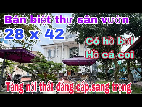 Video Bán biệt thự sân vườn | có hồ bơi-hồ cá koi-nhà gỗ... - youtube
