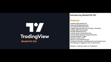NimblrTA CCI Tradingview Indicator - Score Count Wave And Momentum