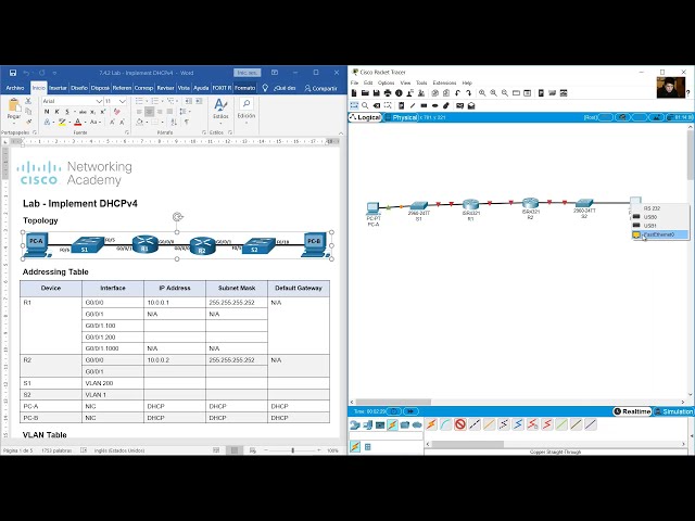 7.4.2 Lab - Implement DHCPv4 class=