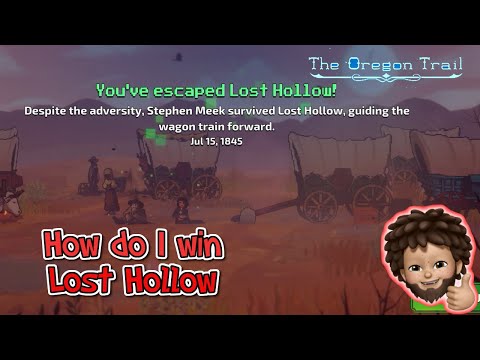 The Oregon Trail - Full Walkthrough of Lost Hollow | How did I win this level without Elizabeth