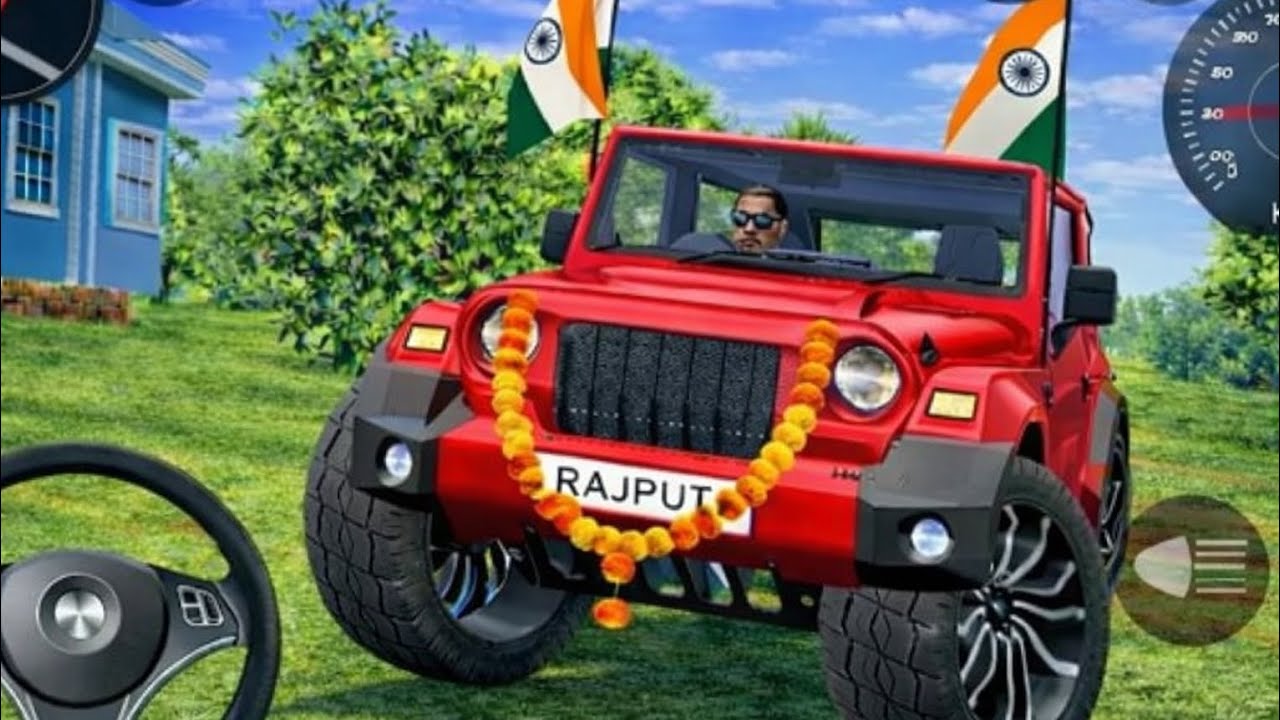 Modified Mahindra Thar😈Games:Indian Red Thar (Gadi Wala Games) Car Game Android Game - #2025