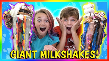 GIANT MILKSHAKE CHALLENGE | We Are The Davises