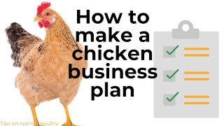 How to make a chicken poultry business plan | simple way to make a business plan