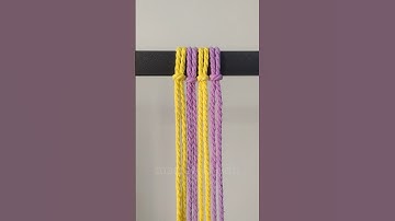 You’ll Love This Simple Macrame Knot Pattern | Easy DIY Wall Hanging Idea #macrame #shorts