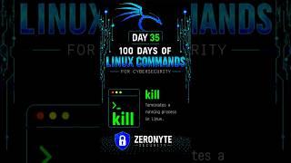 Linux Command Day 35 | kill Command #linux #kalilinux #cybersecurity Guide