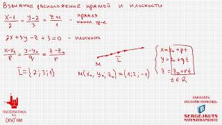 Математика без Ху%!ни.  Взаимное расположение прямой и плоскости.