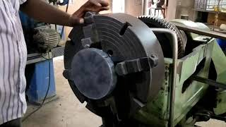 LATHE MACHINE:- Surfacing/turning operation on lathe.(HINDI)