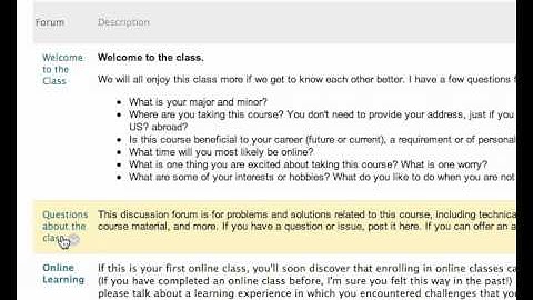 Accessing the Discussion Board - UMass Amherst - CPE - Student Orientation