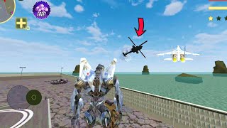 Rise Of Steel || Plane Robot Destroy Army Helicopter || Robot Fight on Base - Android Gameplay HD screenshot 2