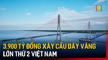 3.900 tỷ đồng xây cầu dây văng lớn thứ 2 Việt Nam | Tin tức