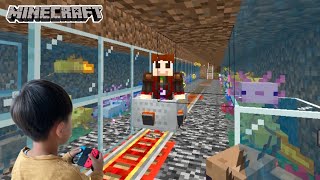 【マイクラ統合版】マイクラでジェットコースターを建築して遊んでみた　#マイクラ建築  #minecraft screenshot 5