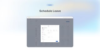 Schedule Leave