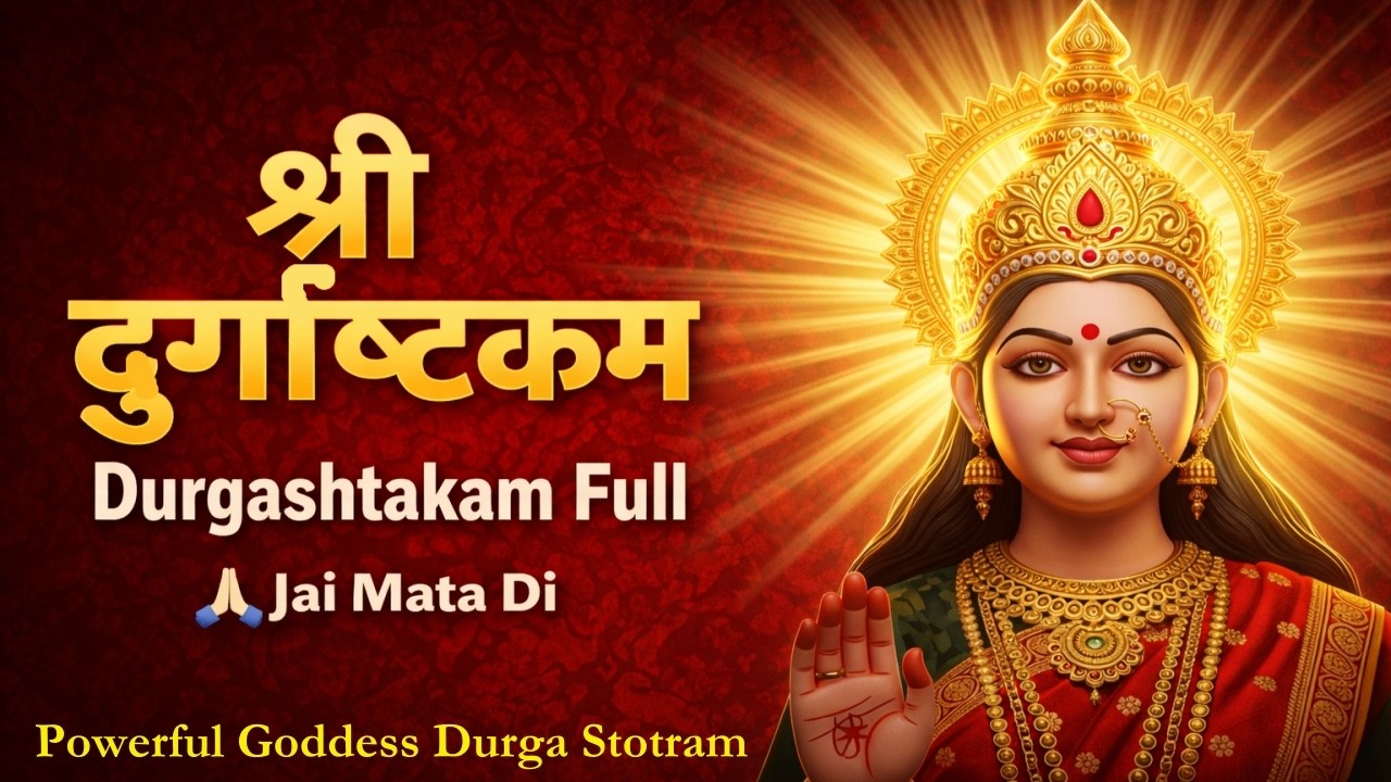 श्री दुर्गाष्टकम् | Powerful Goddess Durga Stotram | Durgashtakam Full | Jai Mata Di |  Bhakti Path