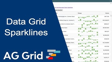 Data Grid Cell Sparklines using AG Grid Integrated Charts