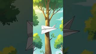 🧠How To Rescue A Stuck Paper Plane🤝 | RikoWorldKids