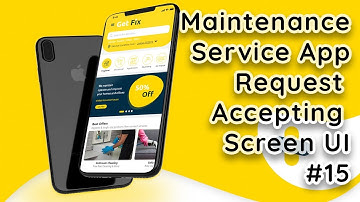 Online Maintenance Service App in Flutter: Create Request Accepting Screen UI #15 #codeforany