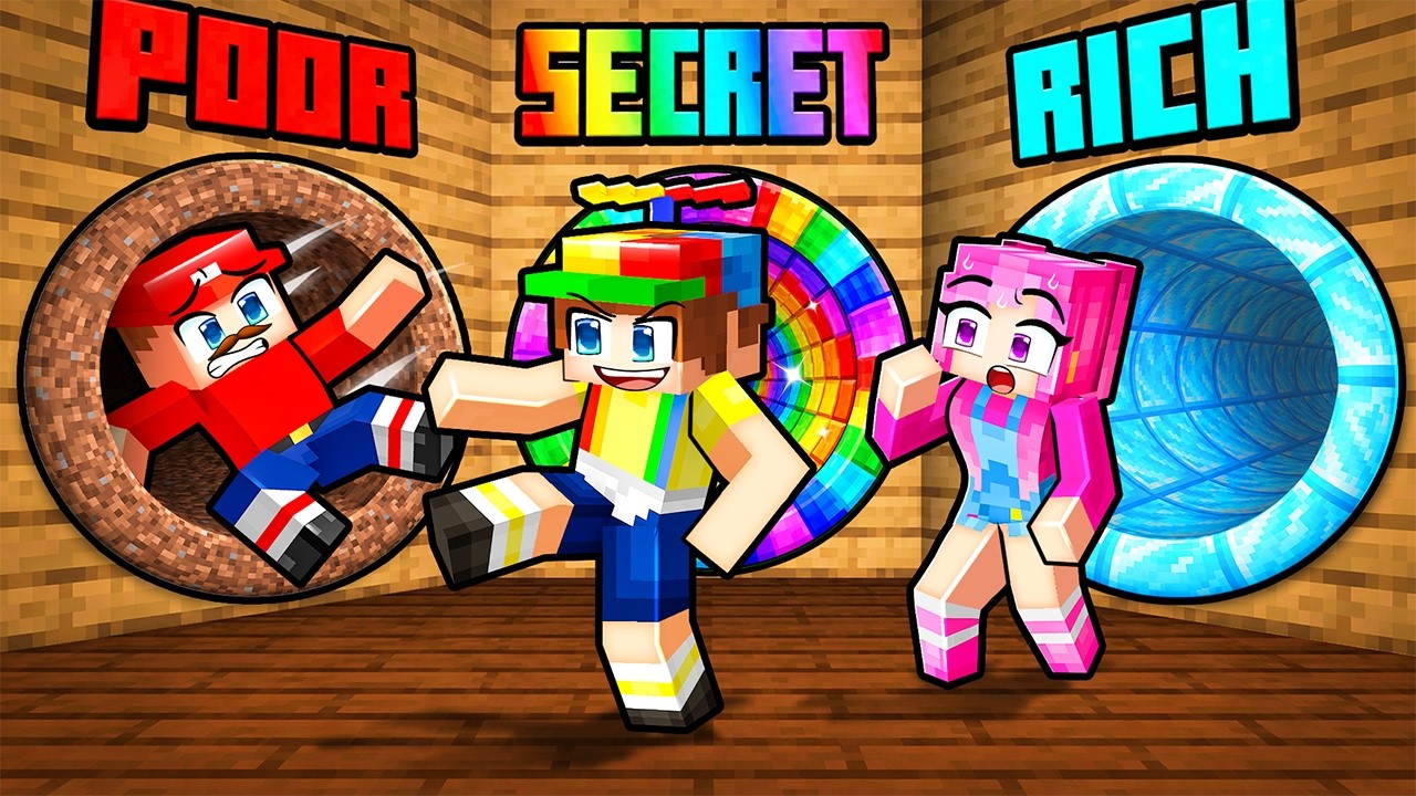 From POOR to MILLIONAIRE Holes in Minecraft!