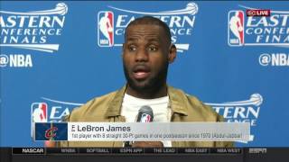 LeBron James Says Cavs Can Turn it Up Another Level After Blowing up Boston Full Interview