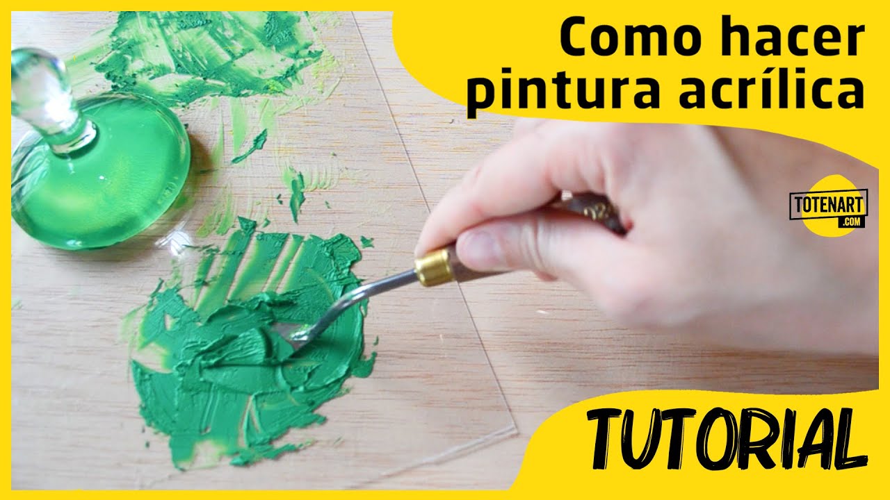 Materiales para pintar con acrílico - Tutoriales arte de Totenart