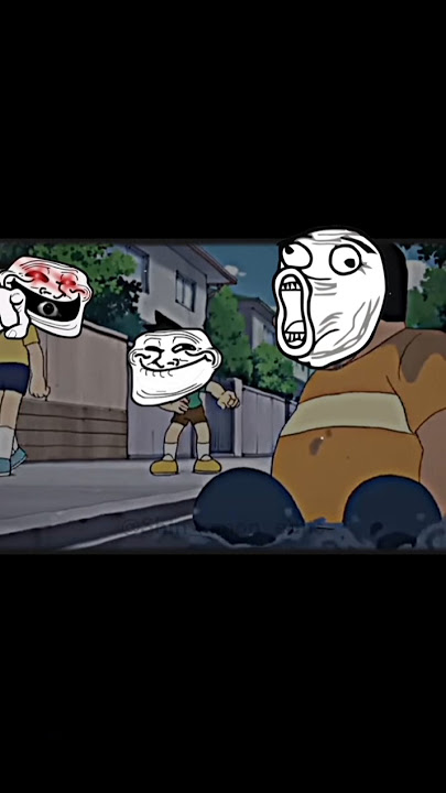 Troll face meme 🍷☠️🔥 #doraemon #trollface #animeedit #status #memes #viralshort #trending