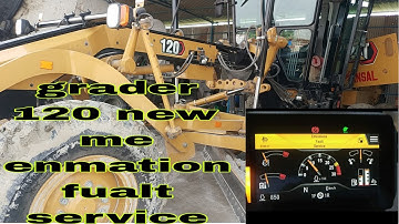 Emission fault service,motor grader120,loading problem,def injecter,heater filter repair,mech