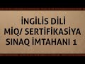 #miq #sertifikasiya #sınaq 1 (1-ci hisse) @ulkerhaciyeva(0502814493)