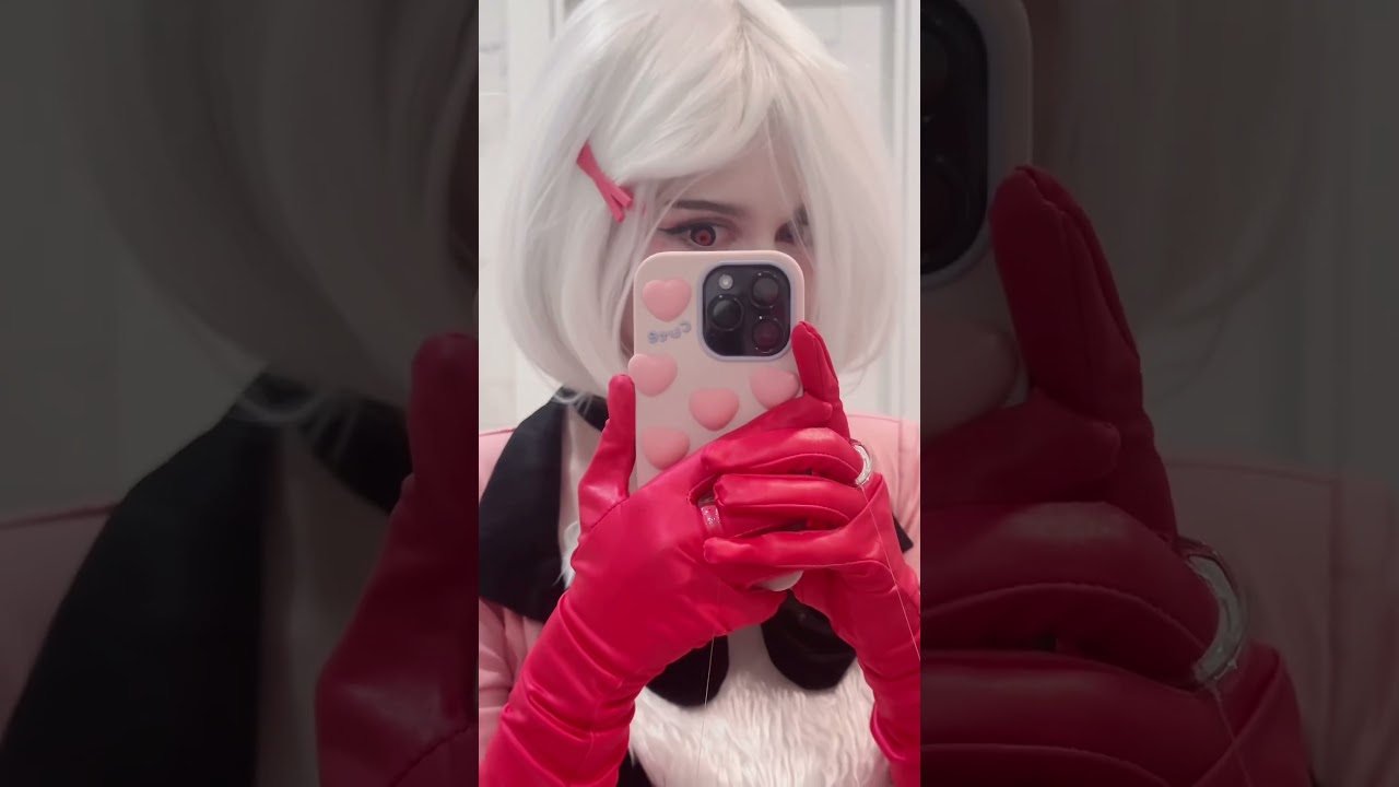 Aaaa Angel Dust!! #cosplay #cosplayer #angeldust #hazbinhotelseason2 #hazbinhotel