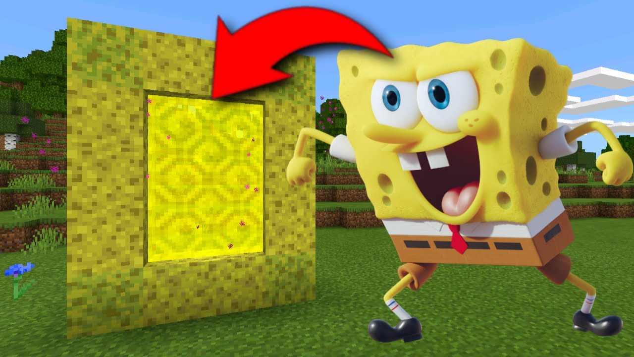 How To Make A Portal To The Spongebob Dimension In Minecraft Youtube How To Make A Portal To The Spongebob Dimension In Minecraft Youtube