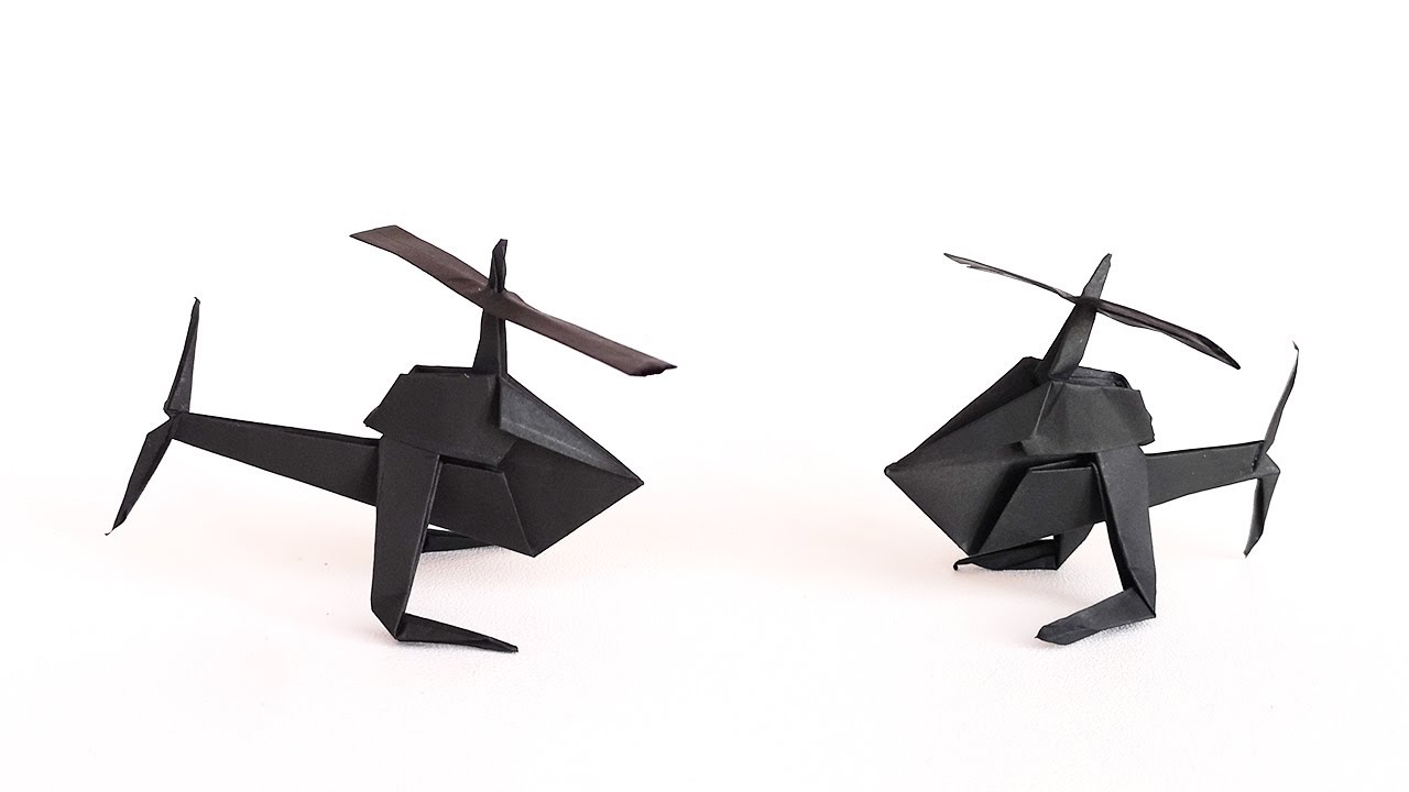 Origami Paper Helicopter How To Make Helicopter 直升機折紙教程 折り紙 ヘリコプター 簡単 折り紙 飛行機 Youtube