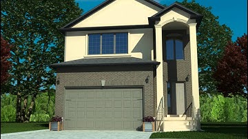 Front Tour of 3D Computer Generated Model of a Custom Home