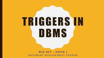 Trigger in dbms // explained in tamil