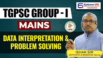TGPSC GROUP-I | Data Interpretation & Problem Solving | By Ishak Sir #trending #viral #youtubevideo