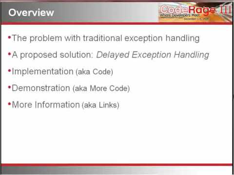 Delayed Exception Handling Teaser