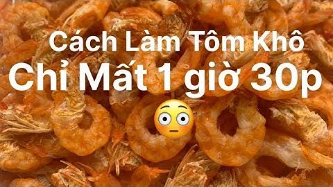 Cách Làm TÔM KHÔ bằng nồi chiên không dầu siêu nhanh || Bếp Nhà Uyên
