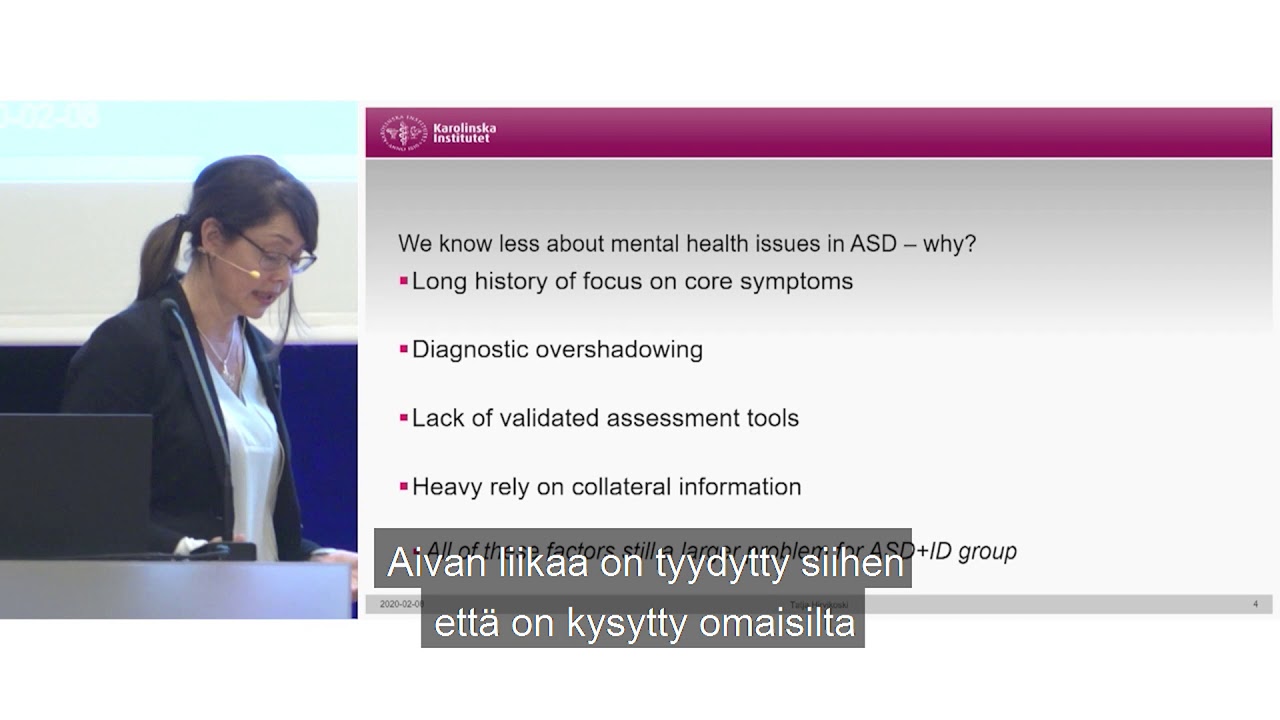 Autismikirjon aikuisen terveyden ja hyvinvoinnin haasteet ja tukeminen, Autismin talvipäivät 2020