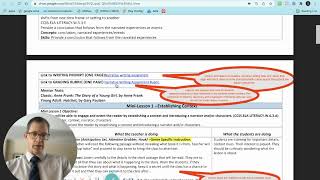 Narrative Writing Sequence Instructions