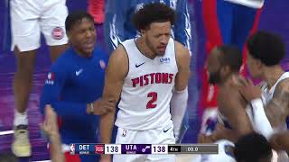 WILD End Of Regulation Sequence In Pistons vs Jazz! 🔥| January 3, 2024