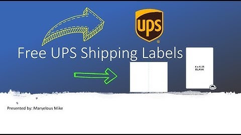 Amazon FBA - Free UPS Shipping Labels