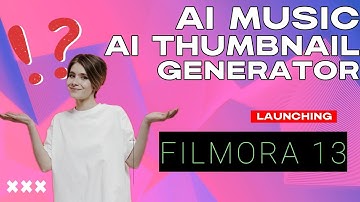 #NEW in FIlmora 13 - Create YouTube Thumbnails & Royalty Free Background Music Using AI!