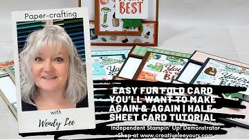 Easy Fun Fold Card You’ll Want to Make Again & Again | Half-Sheet Card Tutorial