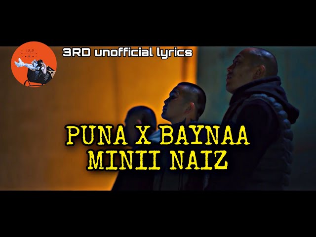 PUNA x BAYNAA ~MINII NAIZ (BRATAN OST) (Lyrics video) class=