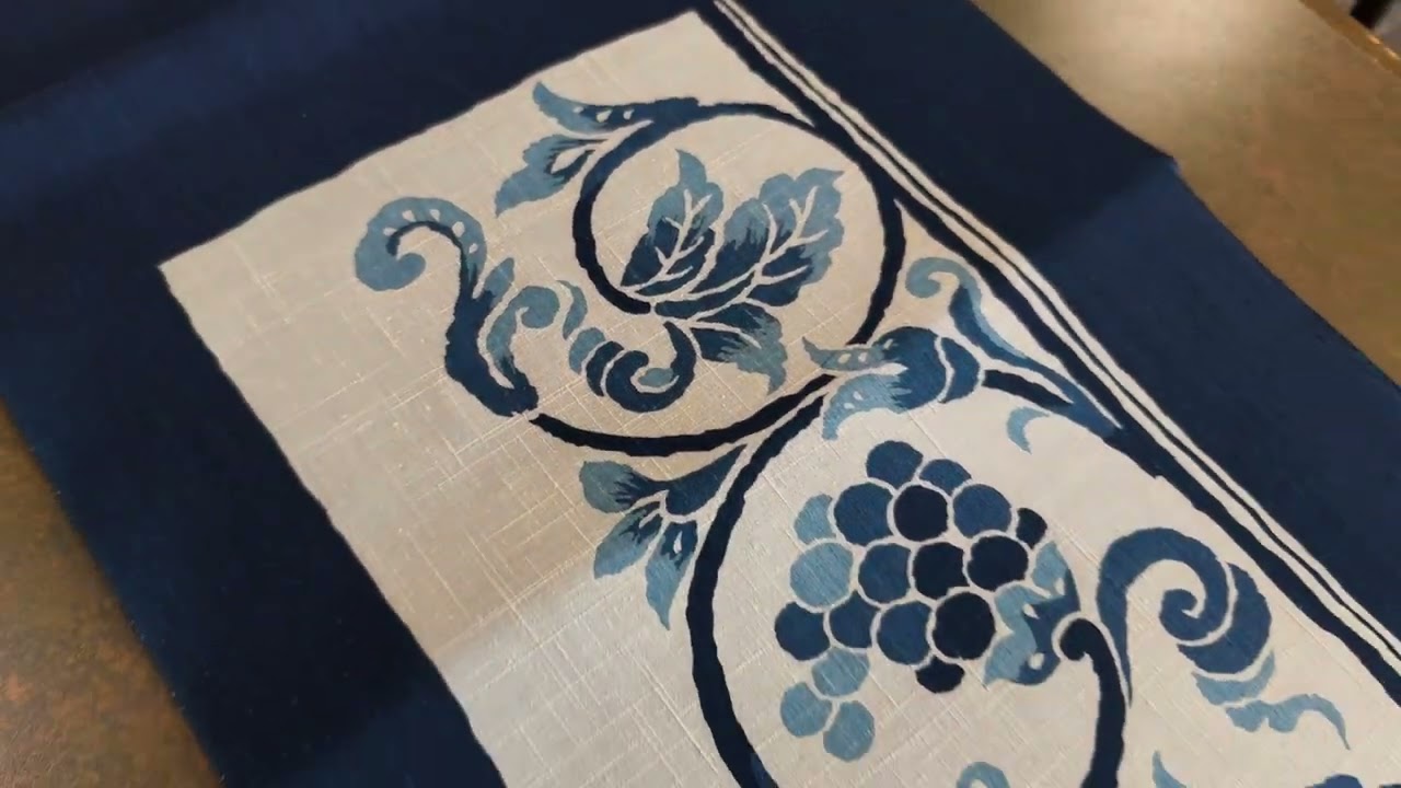 処分SALE｜藍染・石下結城紬地 九寸名古屋帯 | やまぶん呉服店