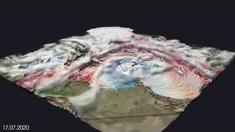 Putting the Ocean into the Center: A coupled ICON Atmosphere/Ocean Simulation in Spilhaus Projection