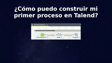 ¿Cómo puedo construir mi primer proceso en Talend Open Studio? - integración, ETL, almacén de datos