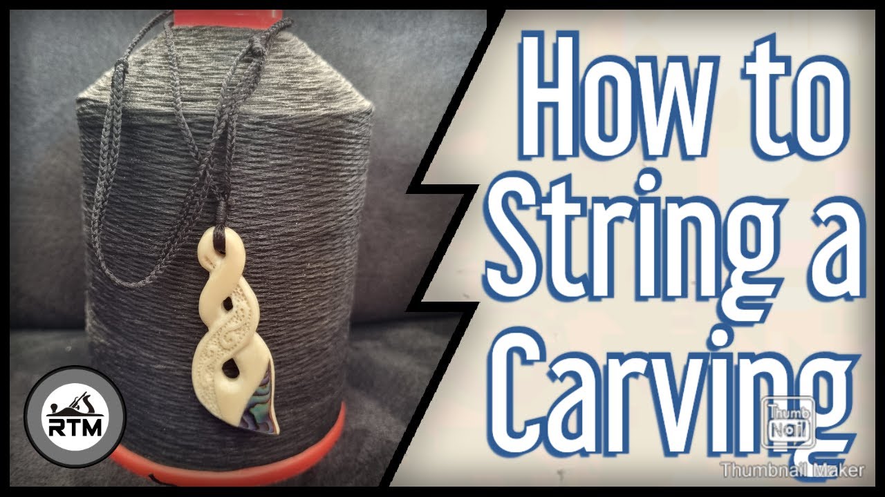 How to String a Bone Carving - YouTube