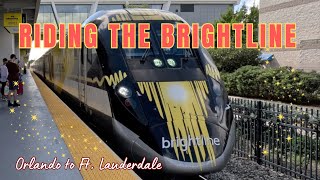 Riding the Brightline    Orlando to Ft  Lauderdale