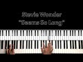 Stevie wonder seems so long piano tutorial