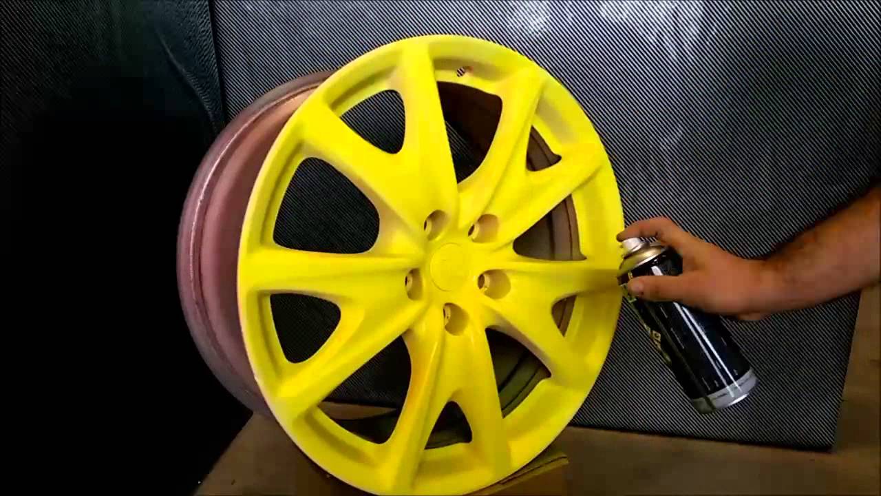 Pintura en spray para Llantas de Coche y Moto Amarillo Metalizado ES