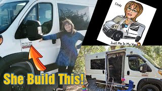 Solo Female Nomad Built A Fantastic Looking "No Build" Van