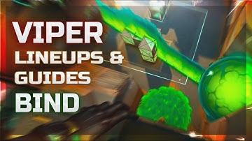 BEST Viper Guide For BIND (2025) - Executes, Snake Bite Lineups, One Way Smokes & More - Valorant